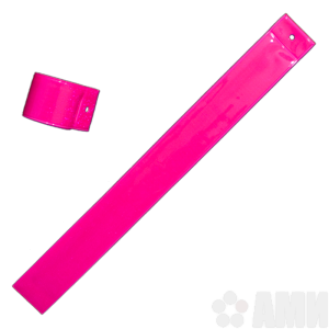 Браслет световозвращающий 320х35 мм розовый блеск