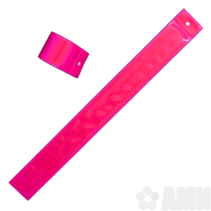 Браслет световозвращающий 320х35 мм розовый